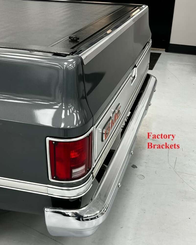 For 81-91 C/K Series-Tucked; Rear Bumper Bracket Kit; Brothers Trucks-04-620