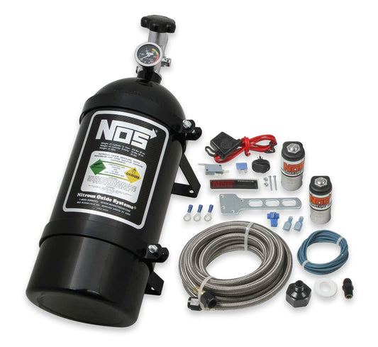 NOS Powershot Wet Basic Nitrous Kit without Injector Plate - Black - 05000BNOS
