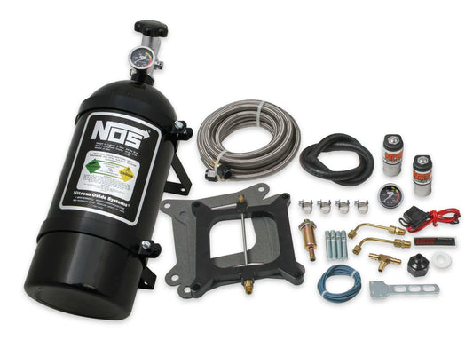 NOS Super Powershot Wet Nitrous System for 4150 4barrel Carb Black  05101BNOS