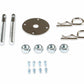 Trans Am Camaro Hood Pin Kit 7/16 w/ SAFETY PINS w/ SCREW IN PLATES