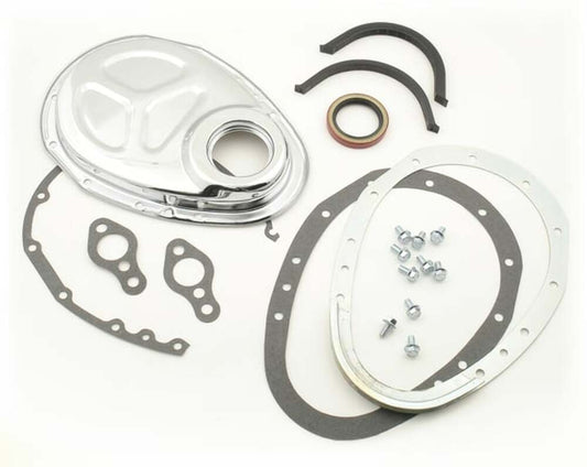 Mr. Gasket 2 Piece Quick Change Timing Cover - Chrome - 1099