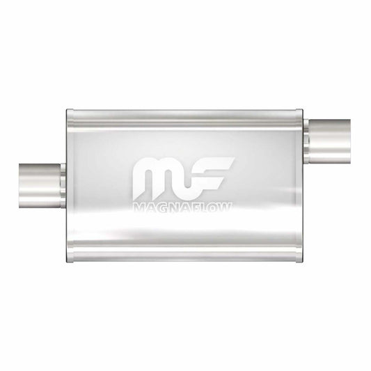 Stainless Muffler 2.25 Offset Inlet/Center Outlet 18 Long Body 11255 Magnaflow