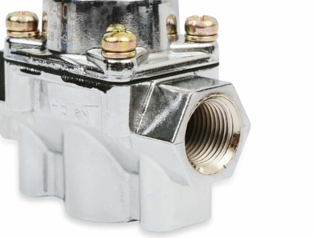 Holley Chrome Carbureted Fuel Pressure Regulator 4.5-9 PSI M/P #12-803