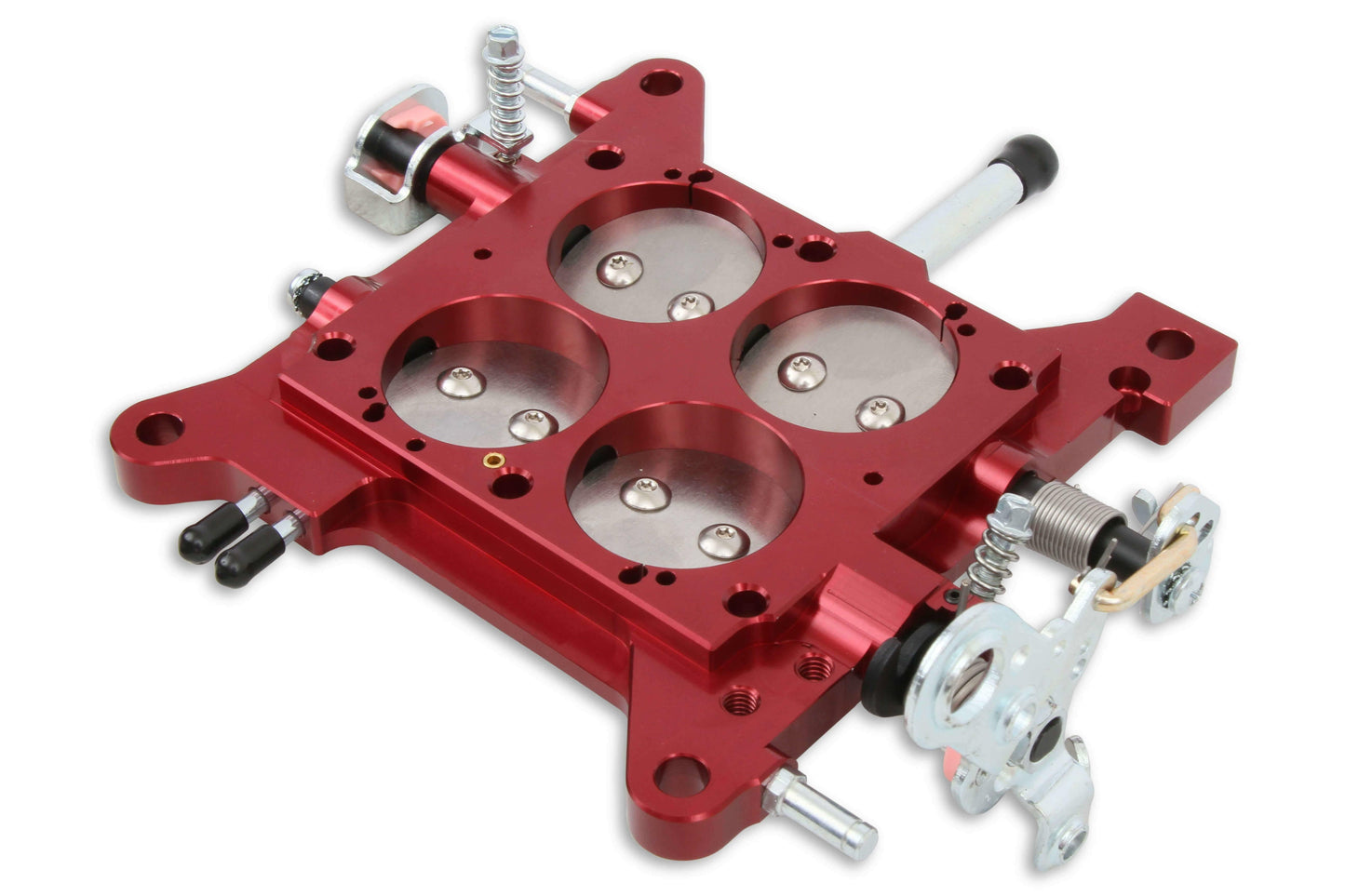 Billet Throttle Body Assembly 1 3/4 Red with Steel Plates 12-850 - 12-850QFT