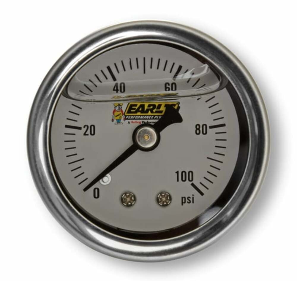 Die Cast Bypass Fuel Pressure Regulator 4.5-9 Psi W/Fittings & Gauge-12-881KIT