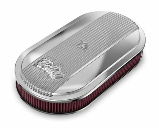 Holley Vintage Series Oval Air Cleaner - Polished - 120-401