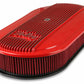 Holley Vintage Series Oval Air Cleaner - Gloss Red Machined - 120-404