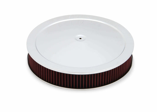 4500 drop base air cleaner chrome w/3 red washable gauze filter - 120-4530
