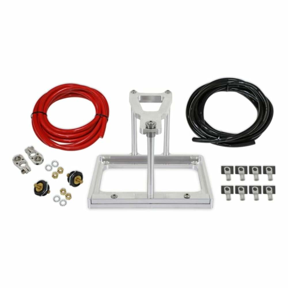 Detroit Speed Battery Relocation Kit - Natural Finish Mount 120107DS
