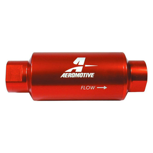 Aeromotive 12304 100 Micron, ORB-10 Red Fuel Filter
