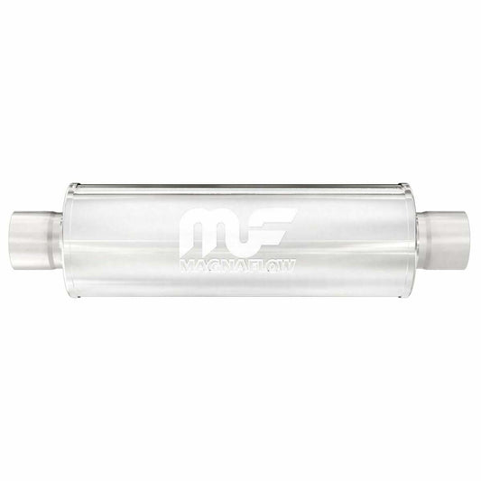 7 UNIVERSAL Round Stainless Muffler Satin Finish 4 In/Out 12773 Magnaflow