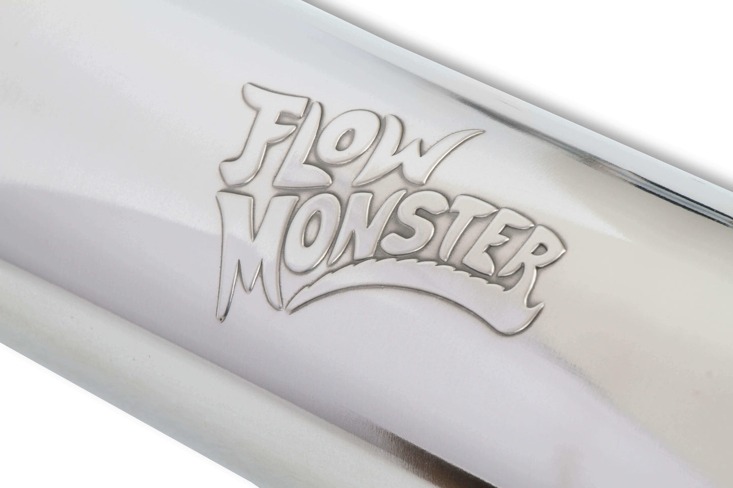 Flowmonster Round Performance Muffler 3.00 Inlet/ 3.00 Outlet 14419-FM Polished