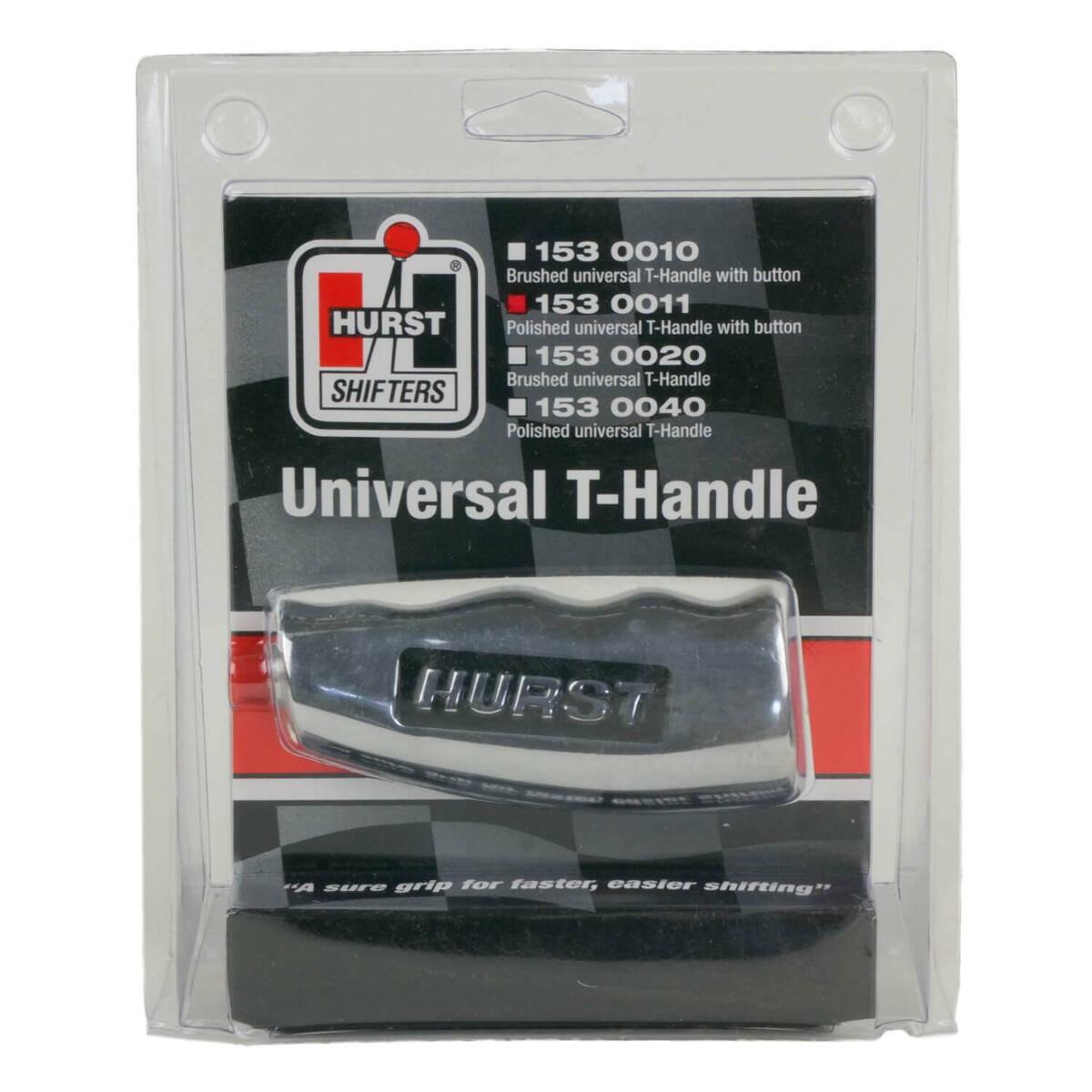 Hurst Universal T-Handle - Polished with 12V Switch - 1530011