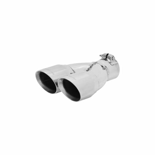 Flowmaster 15307 Exhaust Tip - 3.00 in. Dual Angle Cut Polished SS Fits 2.50 in.