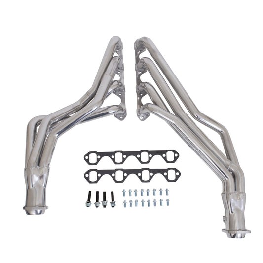 Fits 1979-1993 Mustang 5.0 1-5/8 Long Tube Headers Automatic-Silver-15310