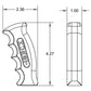Hurst Billet/Plus Universal Pistol Grip Shift Handle - 1531000