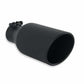 4.5 Black Angle Cut Fits 2.5 Tubing, 11 Long; Exhaust Tips; Flowmaster-15404B