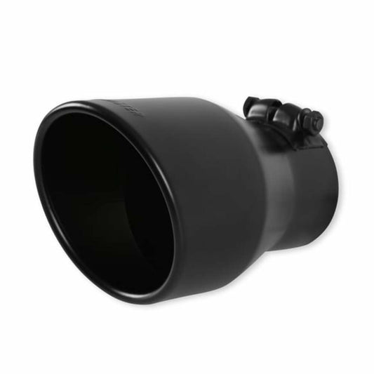 4.5 Black Angle Cut Fits 3 Tubing, 7 Long; Exhaust Tips; Flowmaster-15407B