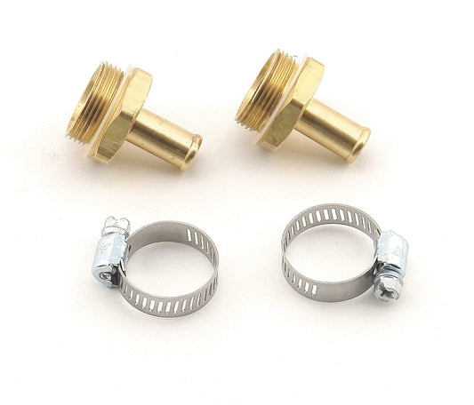 Mr. Gasket Carburetor Inlet Fittings 7/8-20 Male To 3/8 InchHose Barb Brass 1543