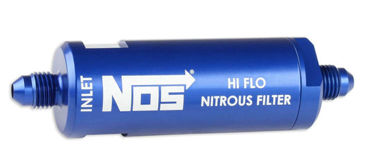 NOS In-Line Hi-Flow Nitrous Filter, 4AN - Blue - 15551NOS