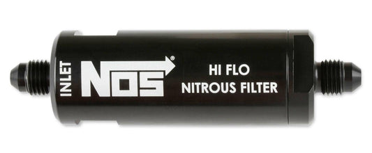 NOS In-Line Hi-Flow Nitrous Filter, 4AN - Black - 15555NOS