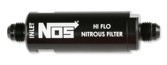 NOS In-Line Hi-Flow Nitrous Filter, 6AN - Black - 15556NOS