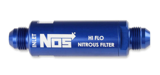 NOS In-Line Hi-Flow Nitrous Filter, 6AN - Blue - 15557NOS