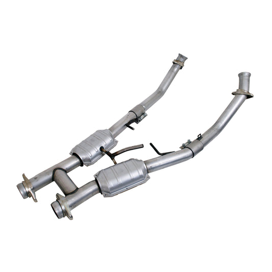 Fits 1994-1995 Mustang GT 2.5 Full H Pipe w/High Flow Catalytic Converters-1563