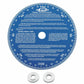 Mr. Gasket 1570 - Universal Cam Degree Wheel - 7 Inch diameter - blue