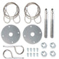Mr. Gasket Hood Or Deck Pin Kit - Competition With Lanyards - 1616