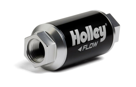 Holley 162-551 - 100 GPH HP Billet Fuel Filter - Street/Strip Carb or EFI Applications Pre Filter 100 Micron