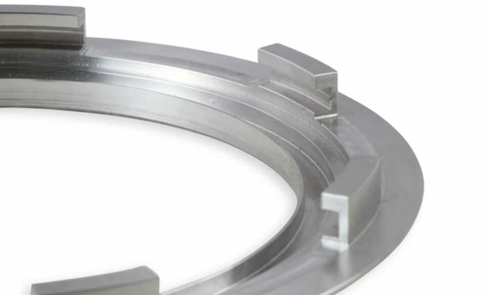 Earl’s Performance 166023ERL - Fuel Pump Module Mounting Ring - Aluminum fits Late Model USCAR