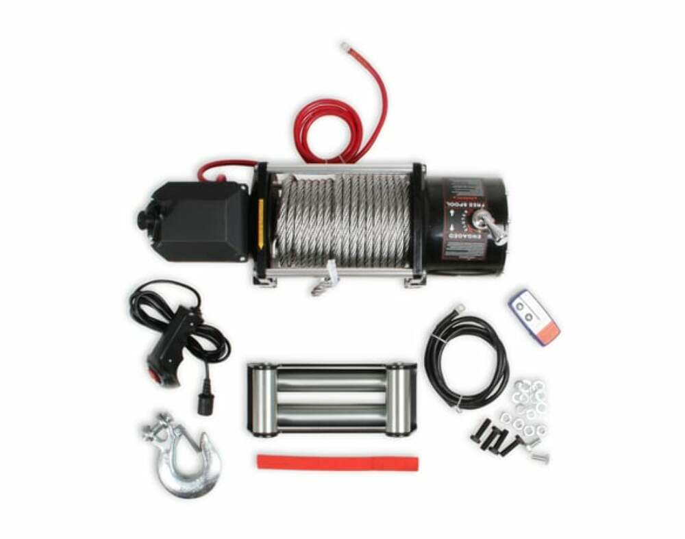 Anvil - 17,000 Lbs Winch w/ Metal Cable & Roller Fairlead - 17001AOR
