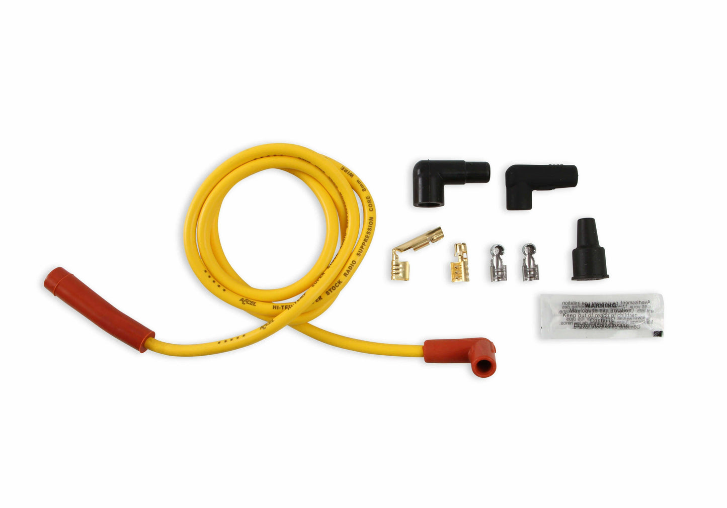 Single Wire Replacement Kit-Staight&90°Sparkplug boots-Universal-Yellow-170500