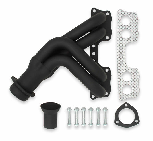 Flowtech Shorty Header for 75-88 Toyota Pickup w/ 20R/22R, Black Painted  - 19000FLT