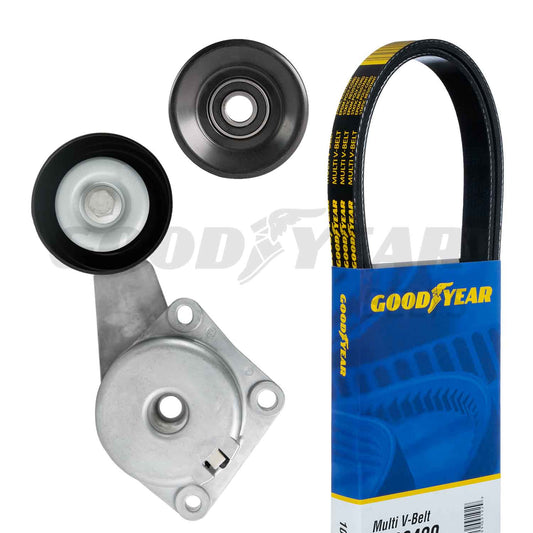 2011-2014 Ford E-150 Serpentine Belt Drive Component Kit Goodyear 3151