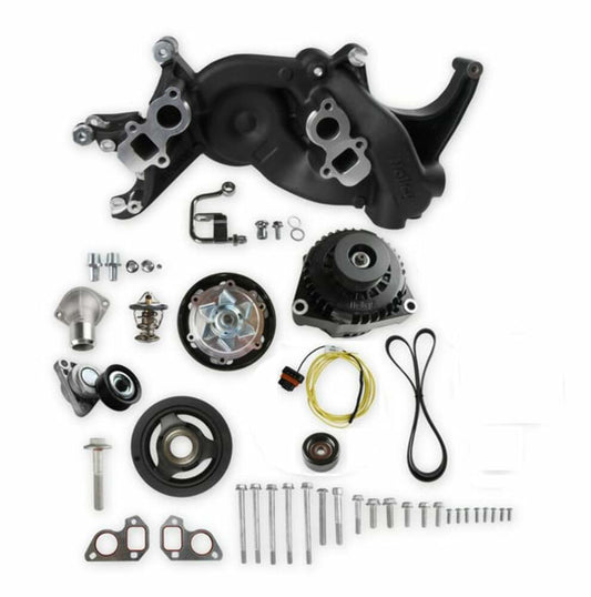 Holley Mid-Mount Race Accessory System- Black Finish - 20-187BK