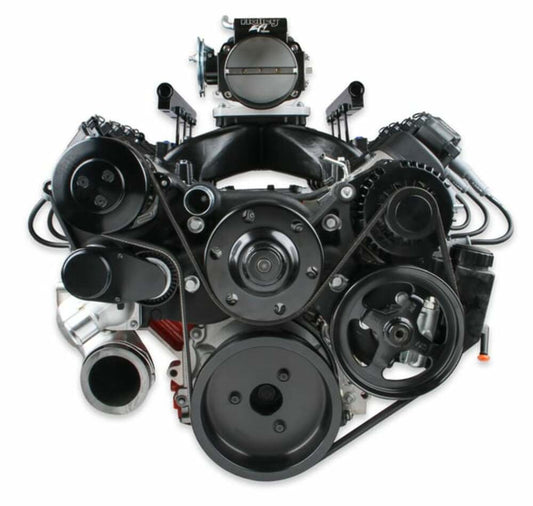Holley Premium Black Mid-Mount LS7 Complete Accessory System - Dry Sump 20-190BK
