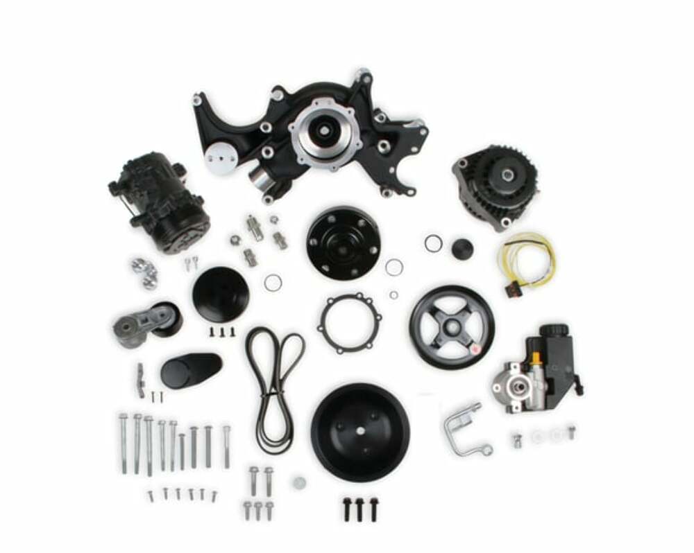 Holley Small Block Chevy Mid-Mount Complete Accessory System - 20-240BK