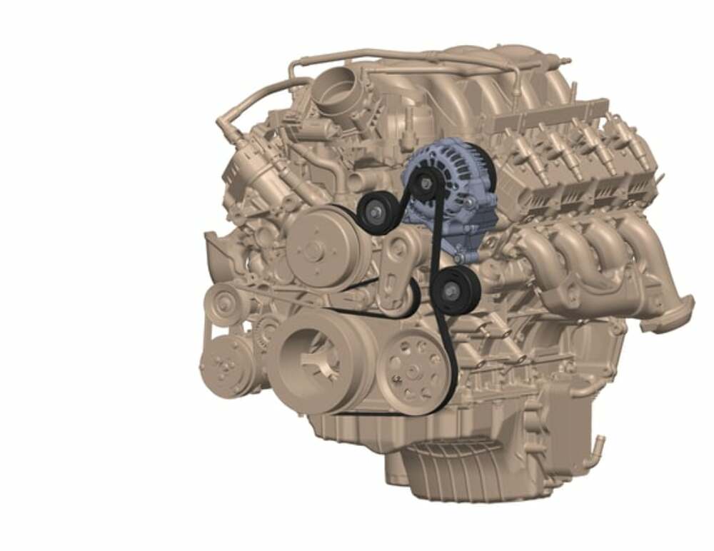 Fits 2020+ Ford 7.3L Godzilla Engine W/ 105Amp Alternator & Bracket Kit-20-380