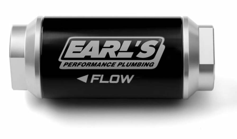 Earls 230606ERL Billet Fuel Filter 10 micron, 100 GPH