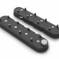 Holley 241-112  Aluminum LS Valve Covers w/ Coil Mounting Posts, Cast Aluminum - Satin Black Finish