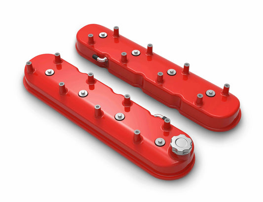 Tall LS Valve Covers - Gloss Red - 241-113