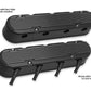 2-Pc LS Finned Valve Covers - Black Machined Finish - 241-182