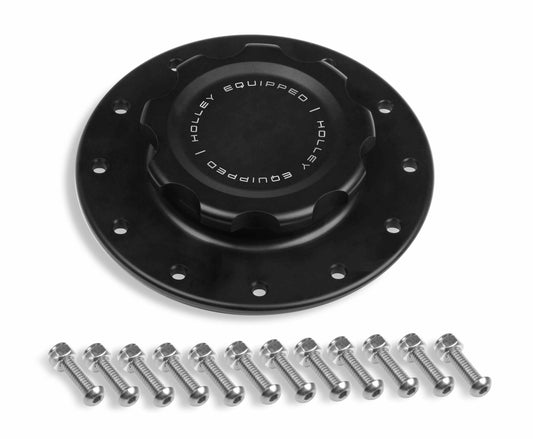 Holley Equipped Billet Fuel Cell Cap - 241-227