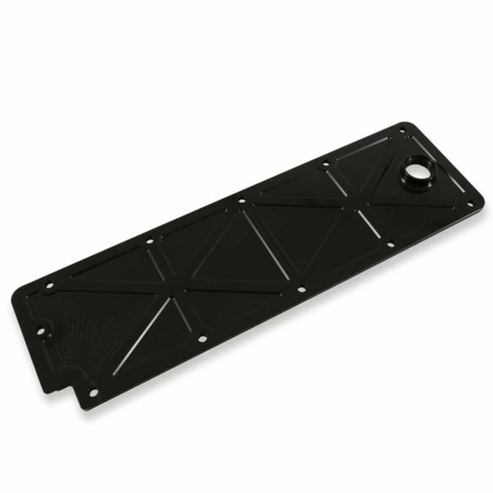 Holley LS Valley Cover with Oil Fill - Black Billet - 241-362