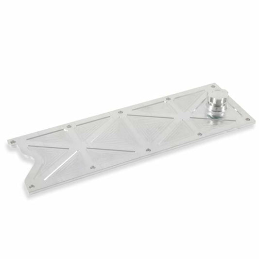 Holley LS Valley Cover with Oil Fill - Natural Billet - 241-367
