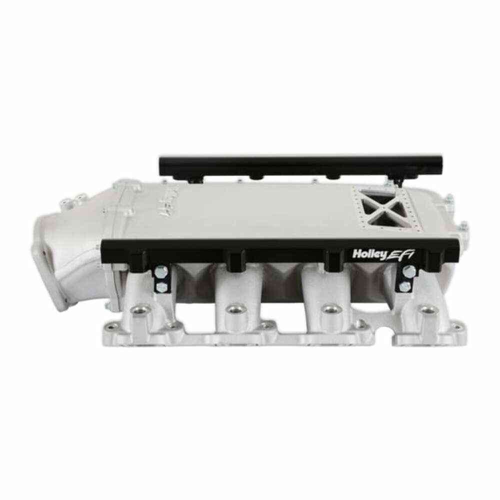 Lo-Ram Manifold Kit &Port Inject Fuelrail-Gm Gen V Lt Front-Feed-Satin-300-719