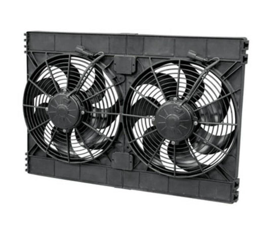 Electric Cooling Fan - High Performance - Dual 12 in Fan - Puller - 3168 CFM - C