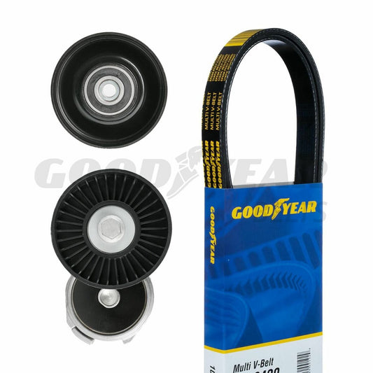 Fits Chrysler,Dodge,Plymouth, Serpentine Belt Drive Component Kit Goodyear 3013 Open Box